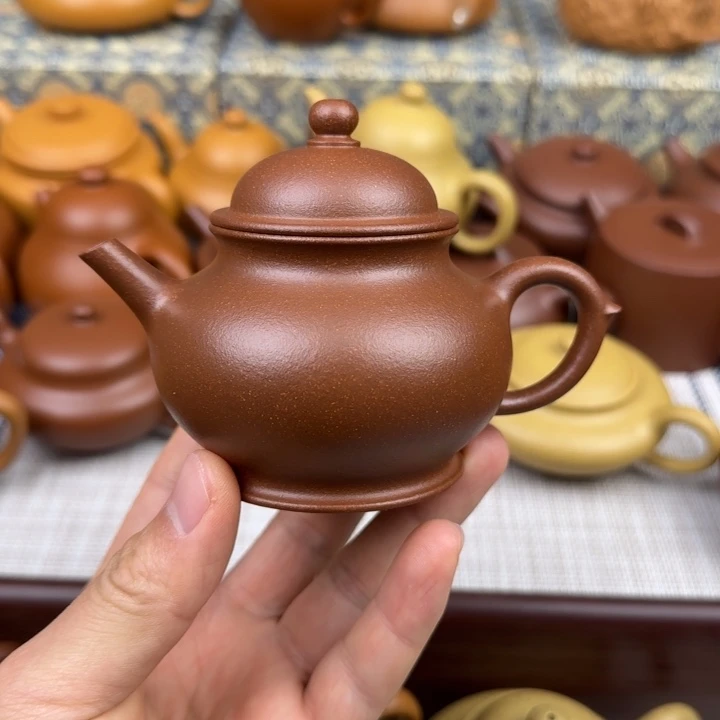 紫砂茶壶宝山桃花泥