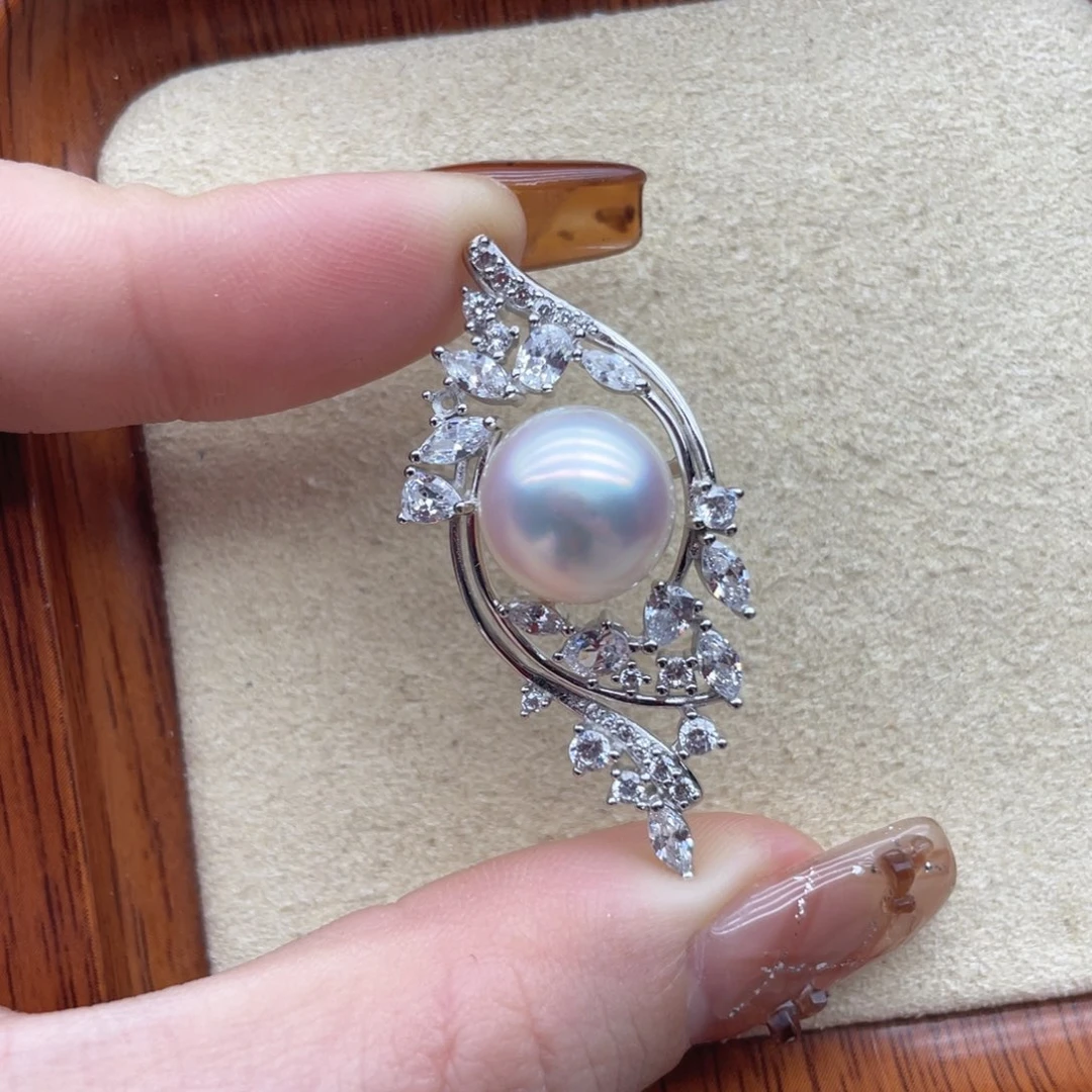 颈饰海水珍珠银S925镶嵌A41