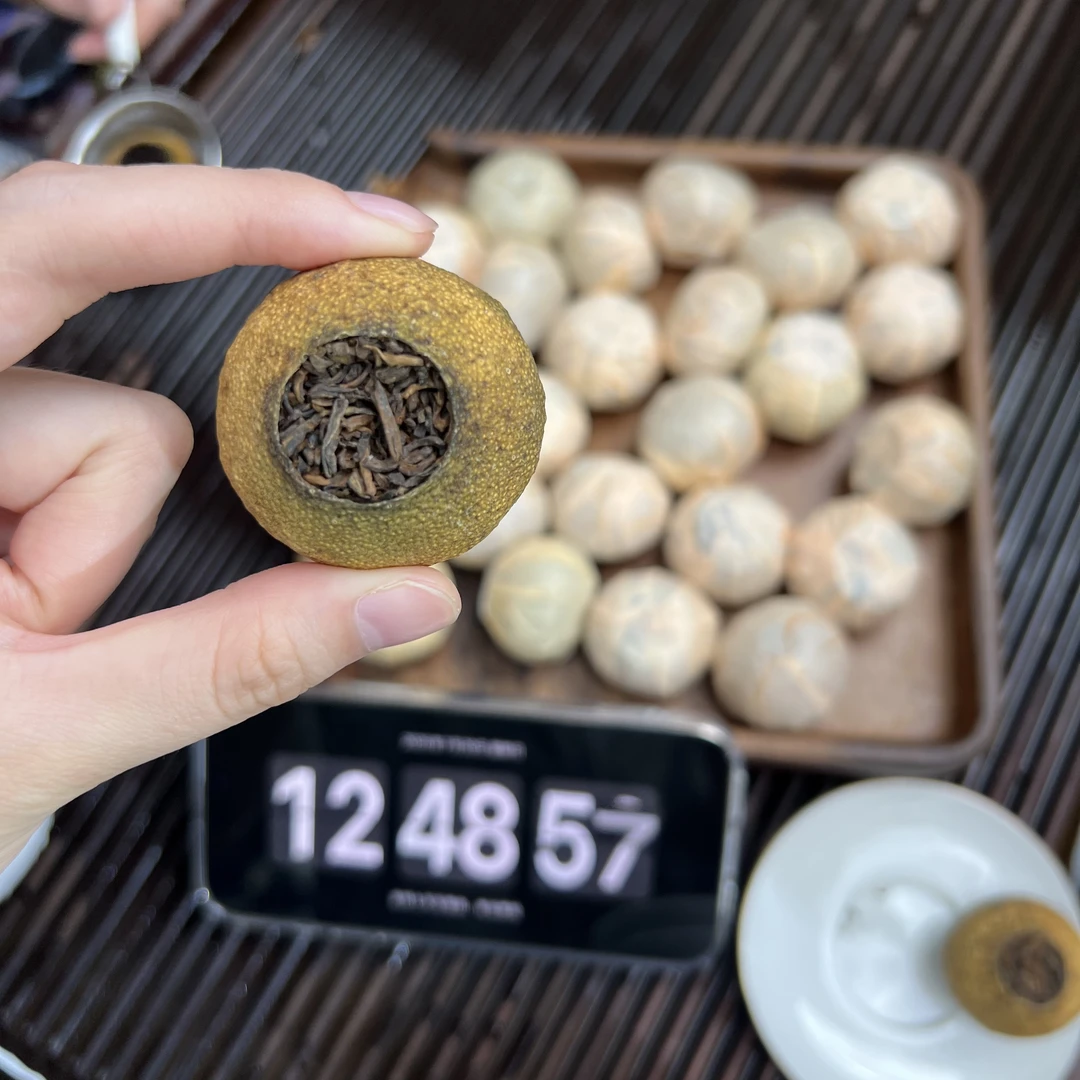 新会小青柑  小鹿收茶 新会柑普 熟普里料 7月20/3