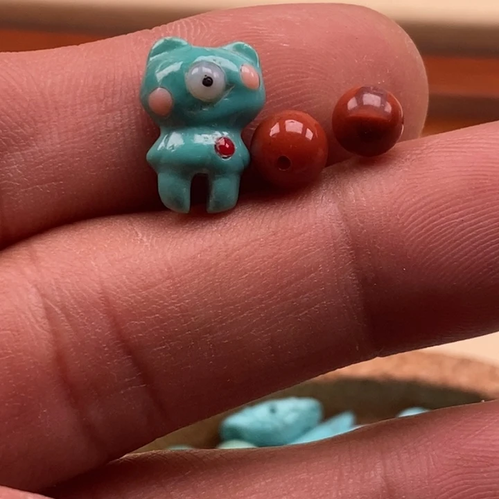 南红玛瑙珠宝半成品未镶嵌6*5