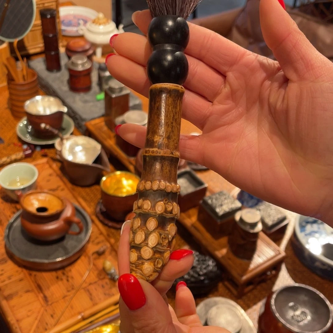 紫砂茶案紫竹根养护比紫竹根养护比