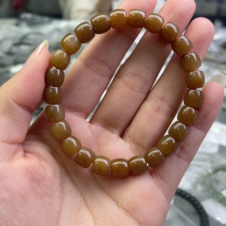 和田玉未镶嵌手链