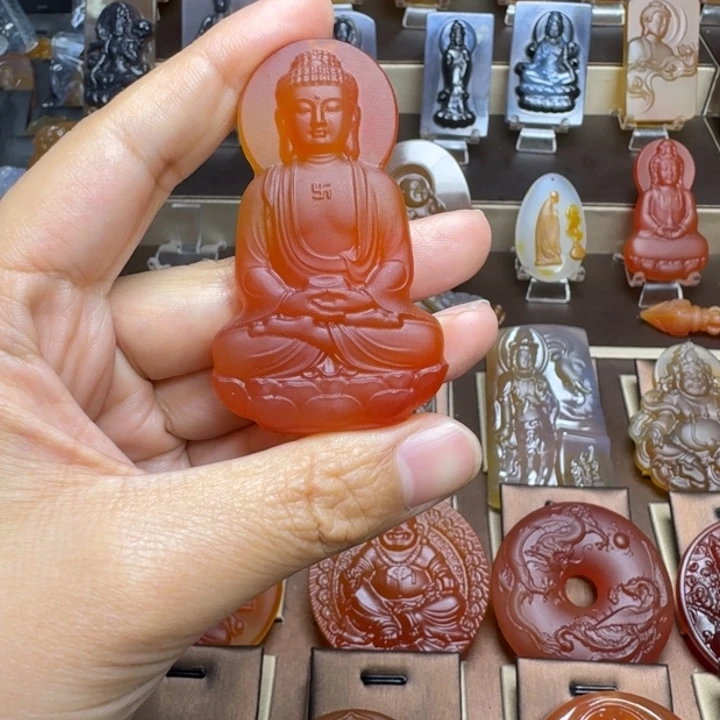 玛瑙/玉髓颈饰未镶嵌金*