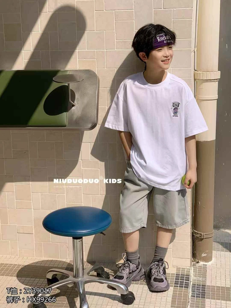 《胖哥》洋气时尚休闲夏季短袖39017