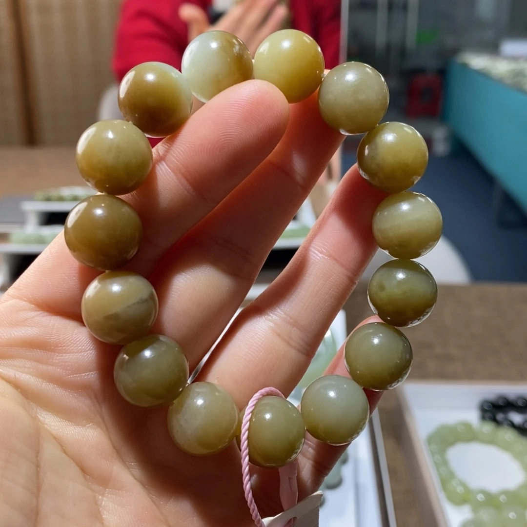 和田玉未镶嵌手链214