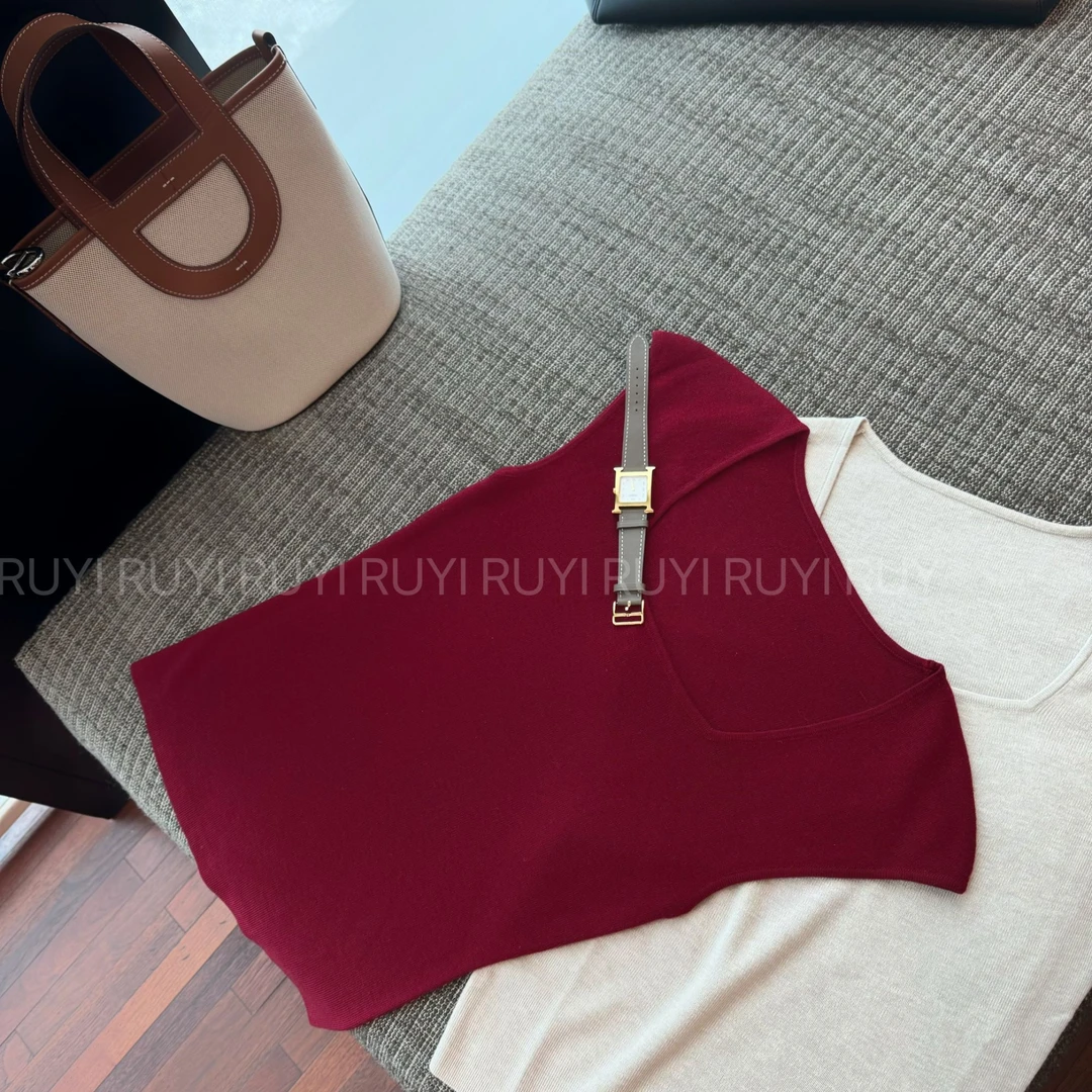 Ruyi如一【腔调万能背心】纯色简约气质无袖背心