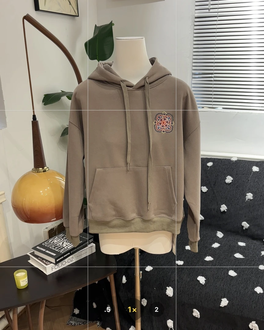 新疆包邮【衣长54】C505#赔钱清货no退 连帽刺绣卫衣