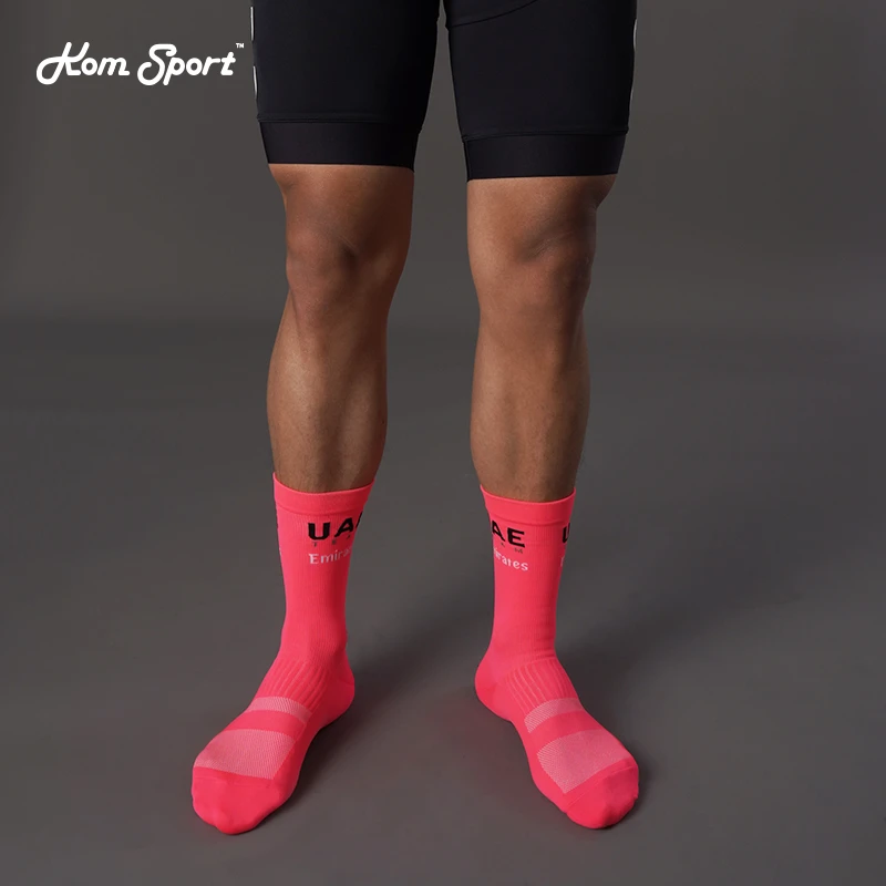 KOM 骑行袜竞速系列轻薄透气吸汗速干压缩高弹高密筒袜男女同款