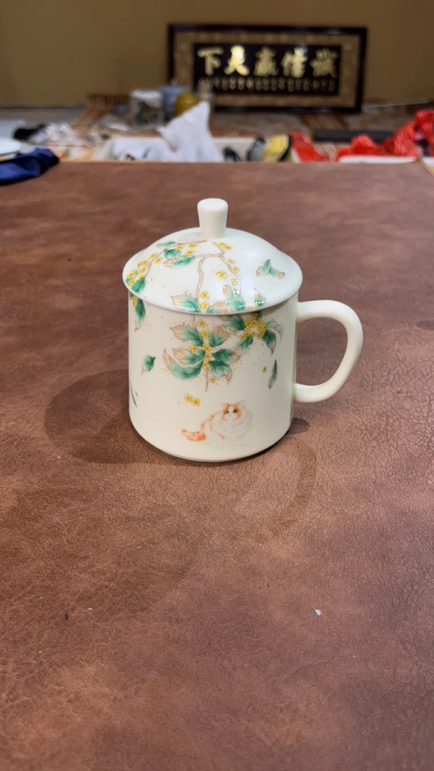 a 219猫咪泡茶杯陶瓷