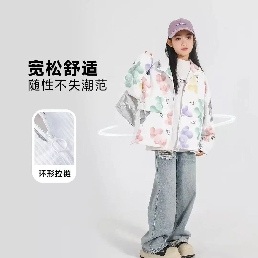 女童2025冬款外套中大童初中学生女孩加厚保暖上衣儿童洋气百搭潮
