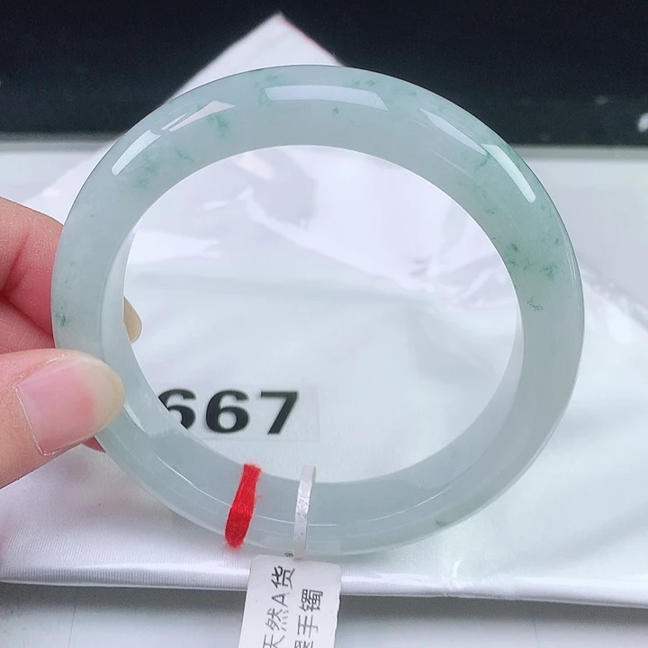 翡翠未镶嵌手镯61.5圈口667