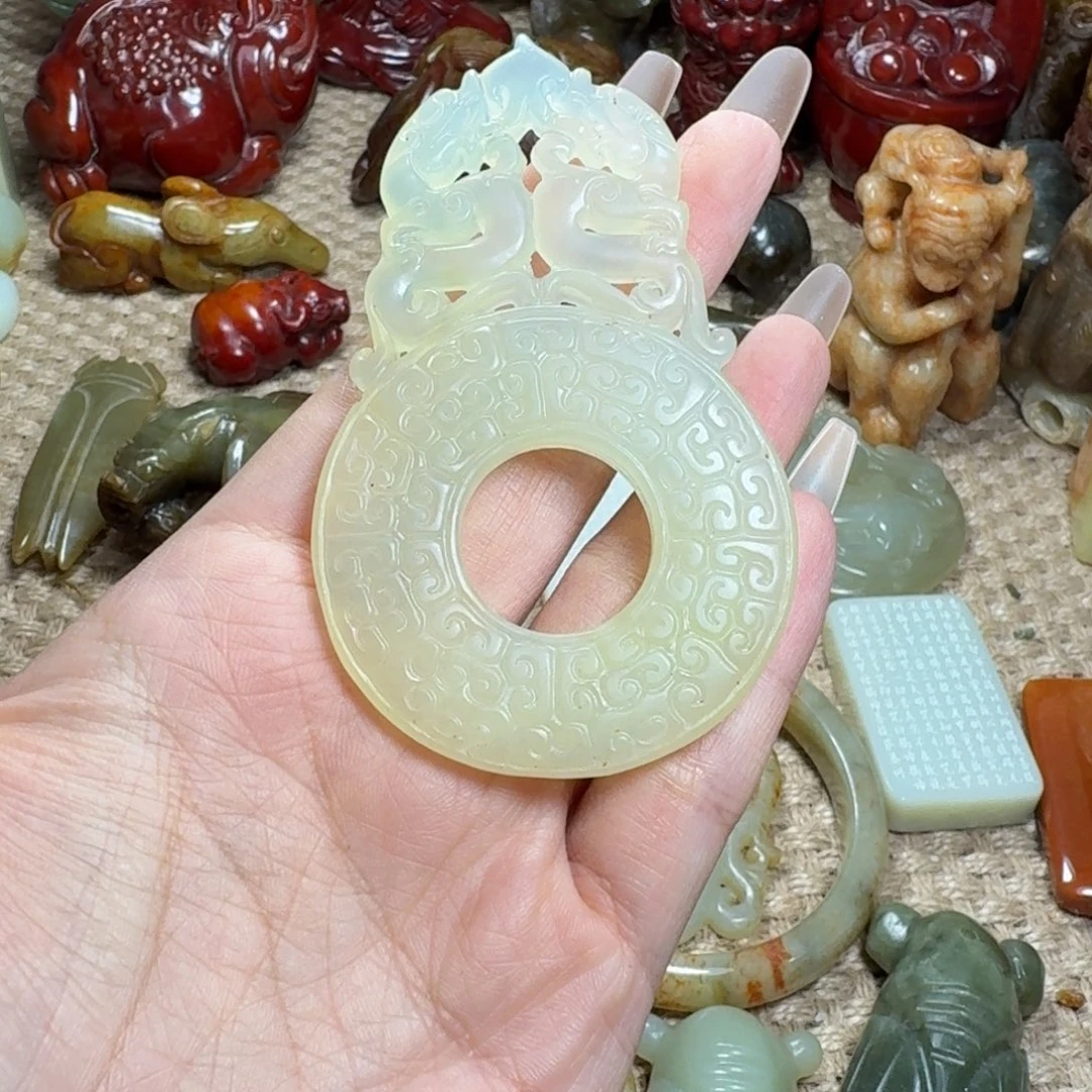 白玉菩提吊坠挂件