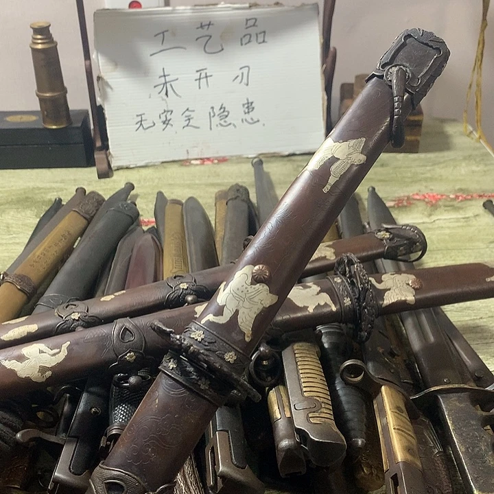 铜摆件铜摆件套刀