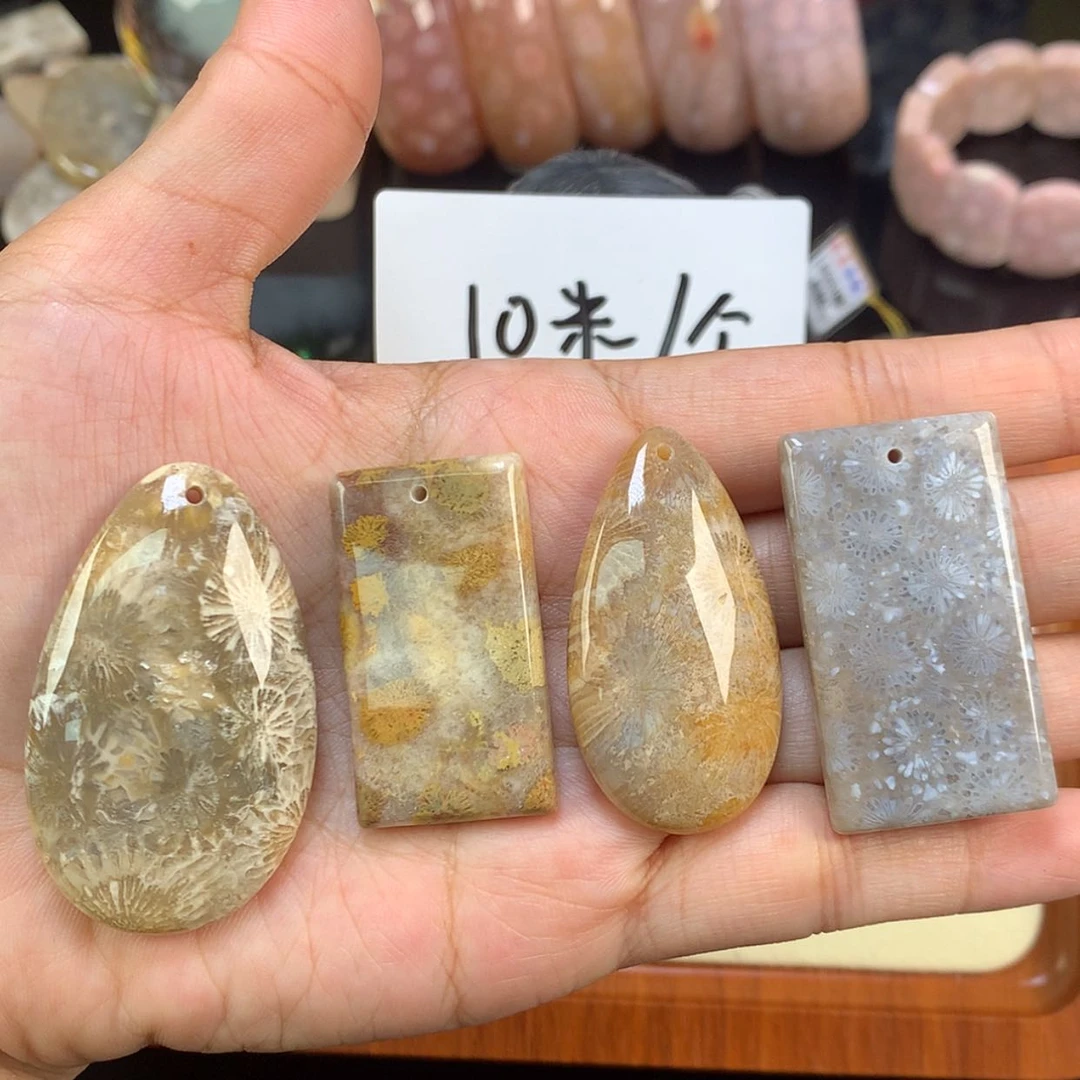 【闪购商品】颈饰未镶嵌硅化珊瑚（珊瑚玉）无*