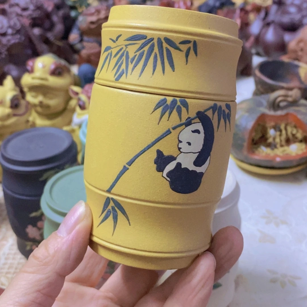 茶杯绿泥紫砂紫砂
