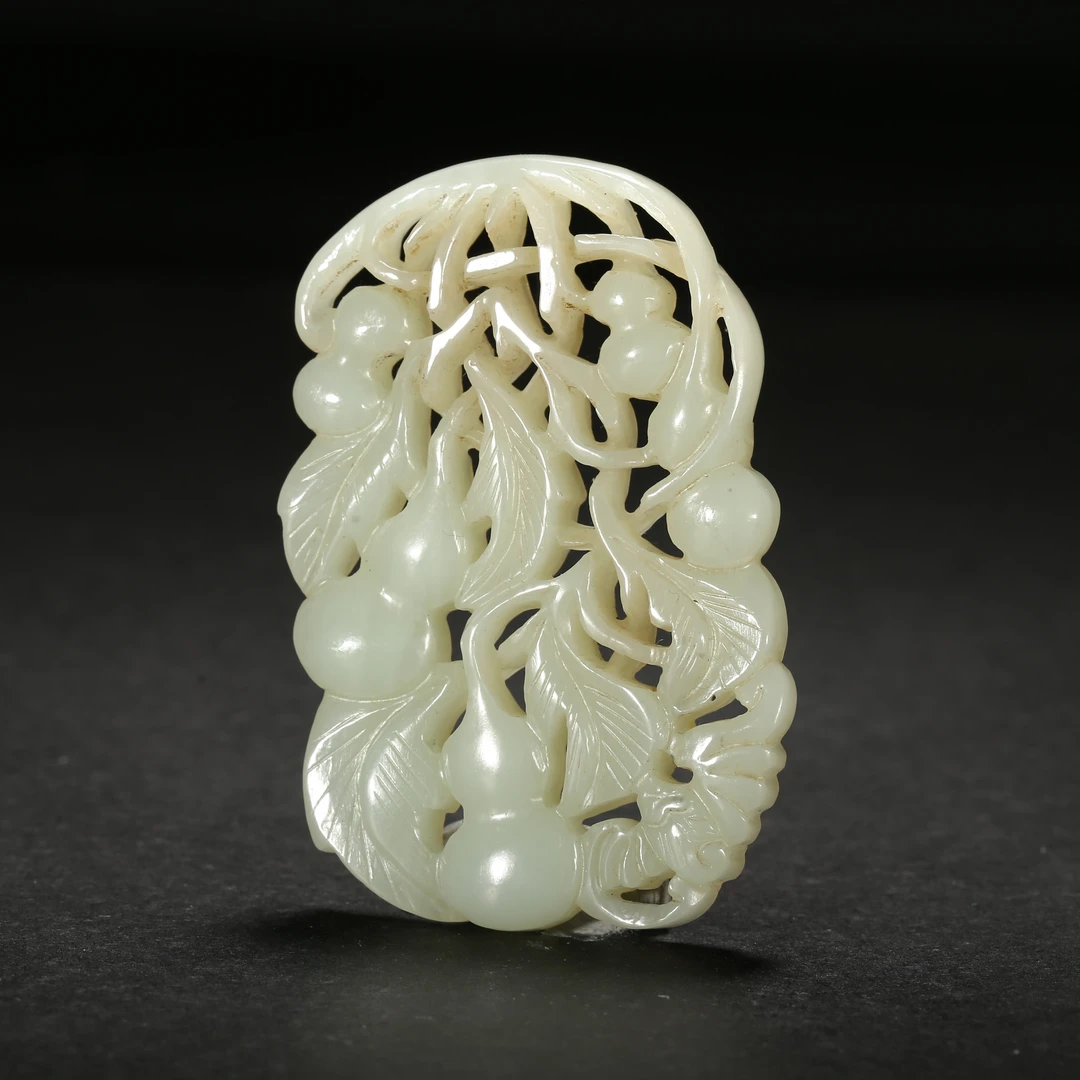 清代*葫芦万代白玉佩/03JSD1007/和田玉【北京文博】