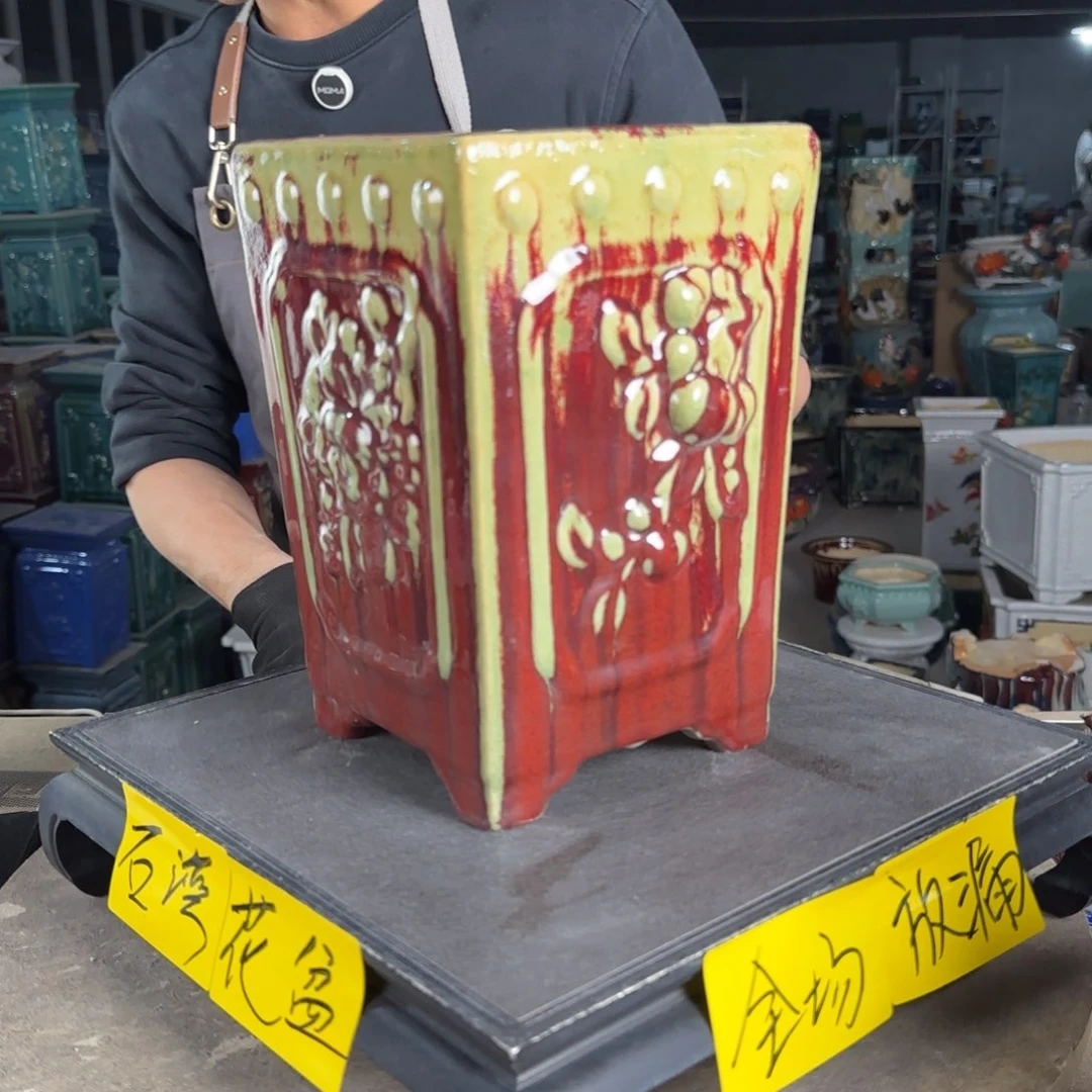 一风堂石湾花盆。微瑕