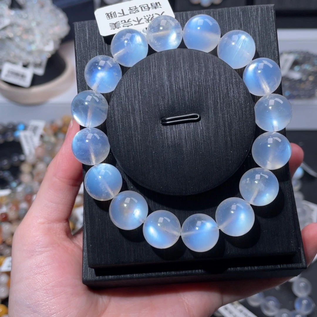 长石未镶嵌手链性价比蓝月光13m+
