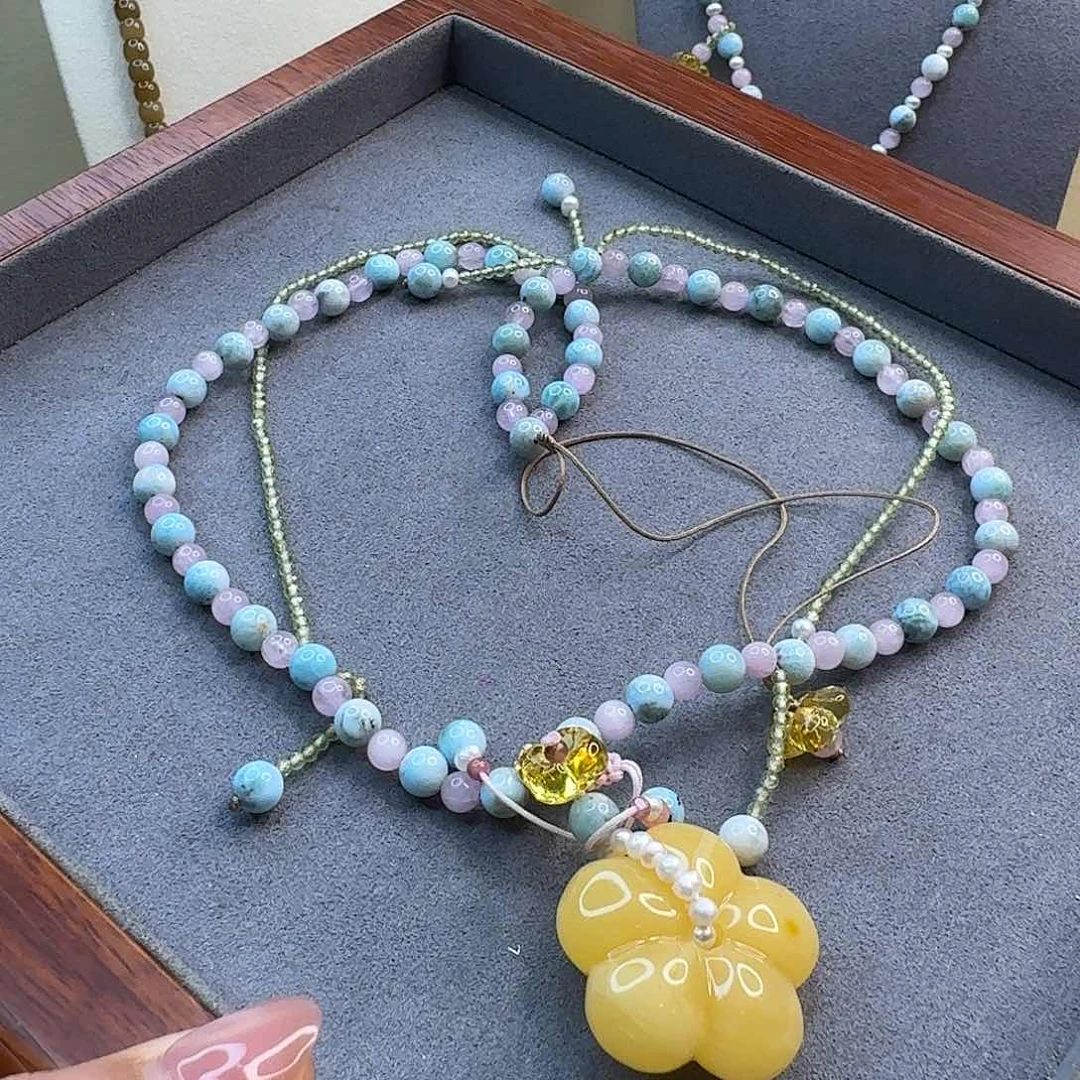 琥珀手链未镶嵌琥珀项链