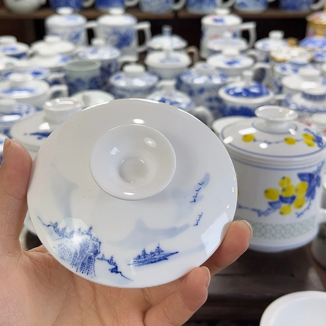 明***哥陶瓷摆件景德镇陶瓷马克杯
