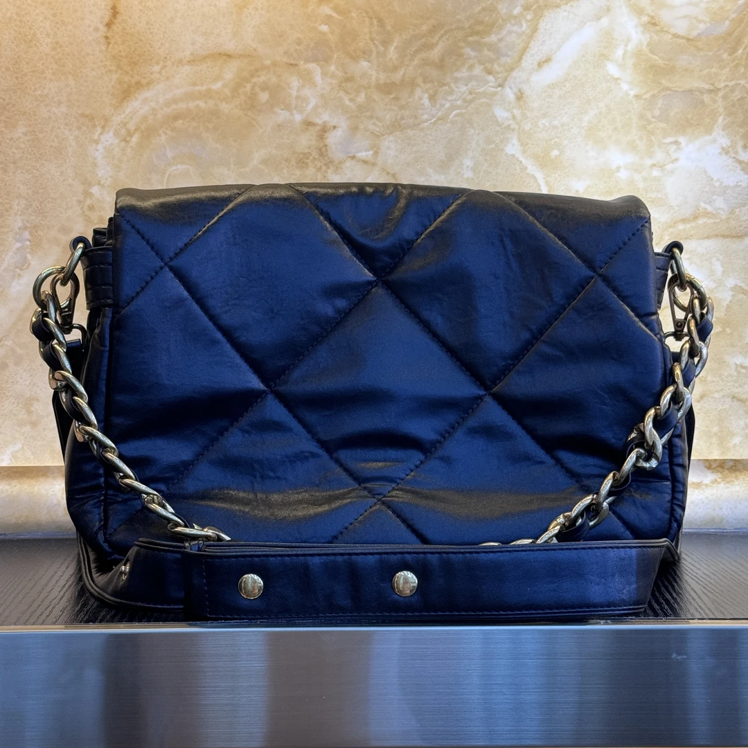 薇薇手工真皮包-黑色-长32x高20-大翻林A71