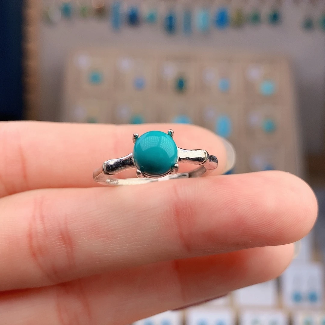 绿松石银S925镶嵌颈饰