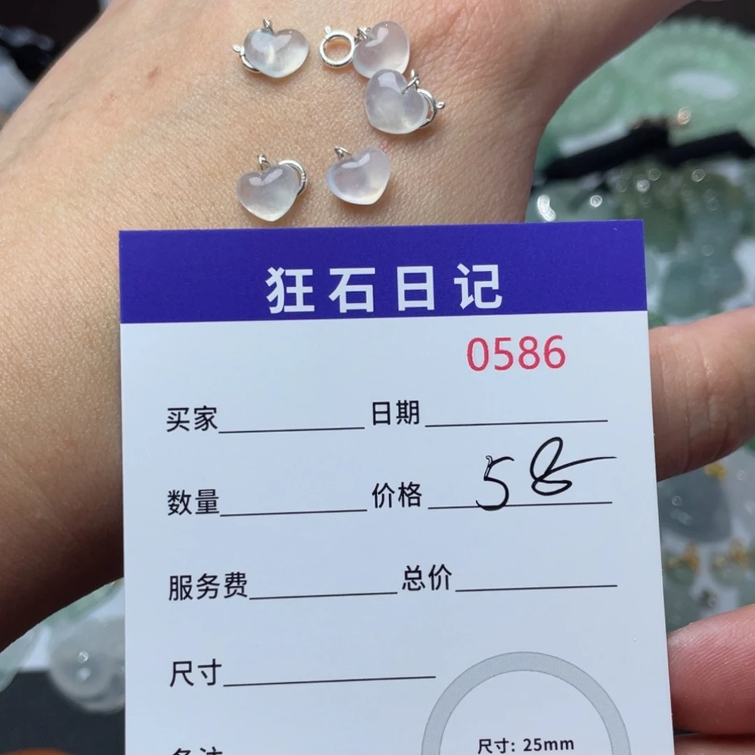 翡翠颈饰银S925镶嵌天然A货 缅甸翡翠 多样性发其一