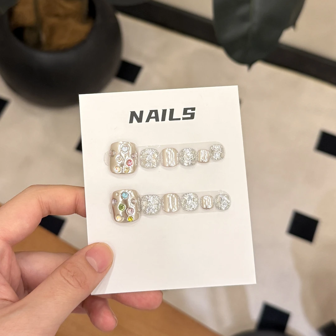 星河漫漫（脚甲14片装）-茉莉Molly轻奢手工穿戴甲