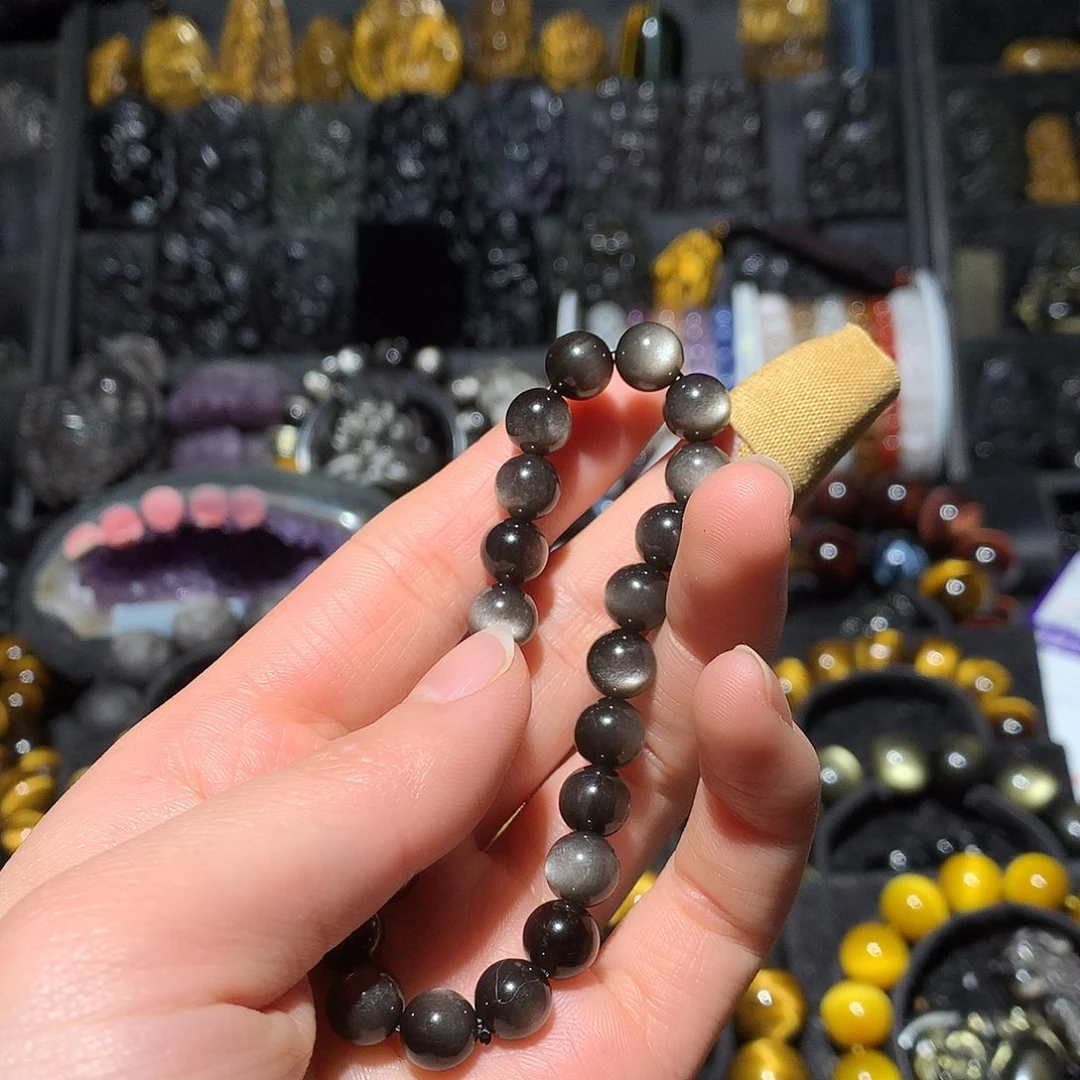 黑曜岩手链未镶嵌张*喵