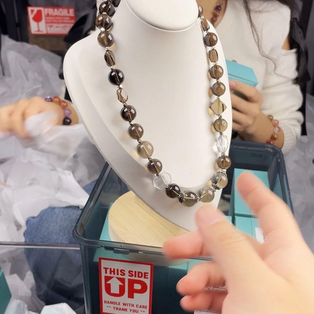 银S925镀金镶嵌水晶手串