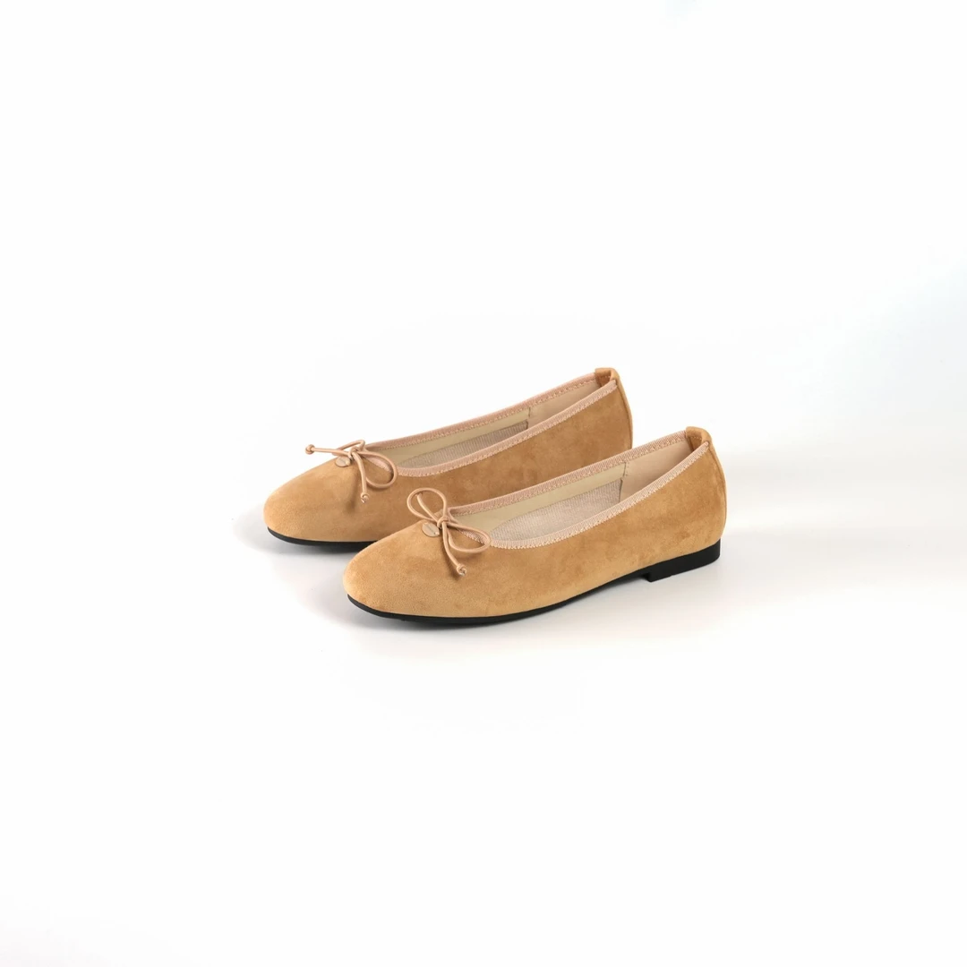 单鞋蝴蝶结平底妈妈尖头休闲百搭平跟2025夏季新款 PDL 1313-1