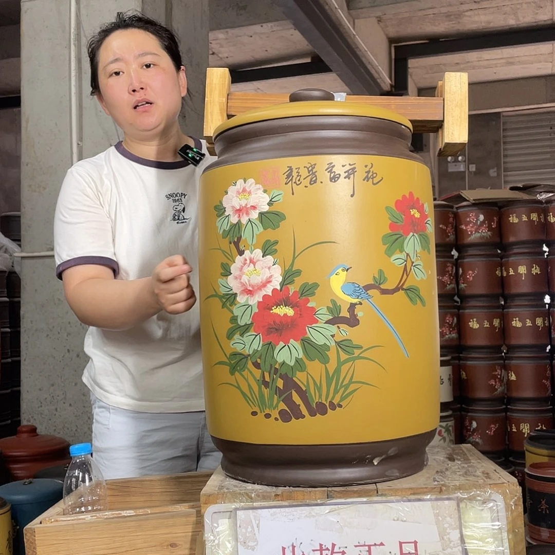 宜兴原矿紫砂茶茶叶罐