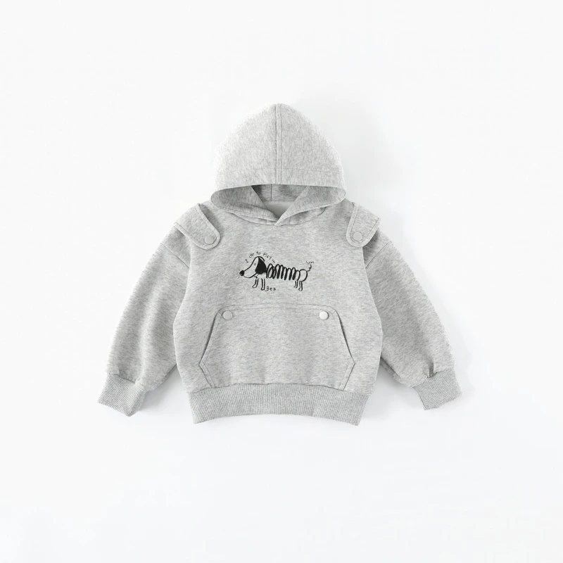 SCBEBE儿童秋季新款韩版百搭休闲印花弹簧小狗AS837