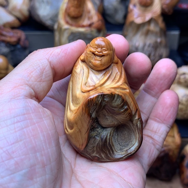 柏木（崖柏）崖柏陈化料手把件