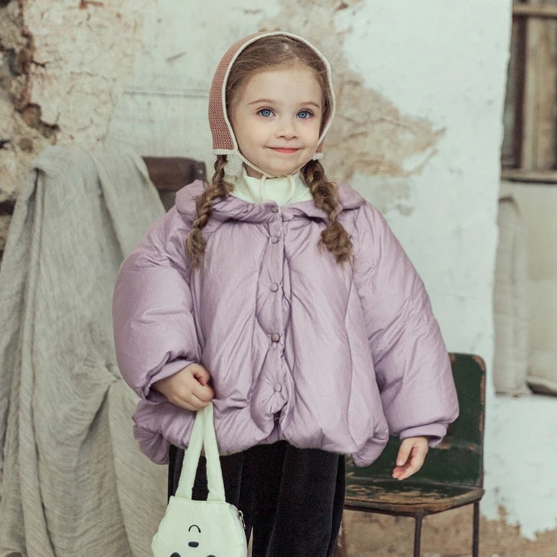 ryebread/黑面包童装 韩版女小童休闲冬款羽绒服 5冬