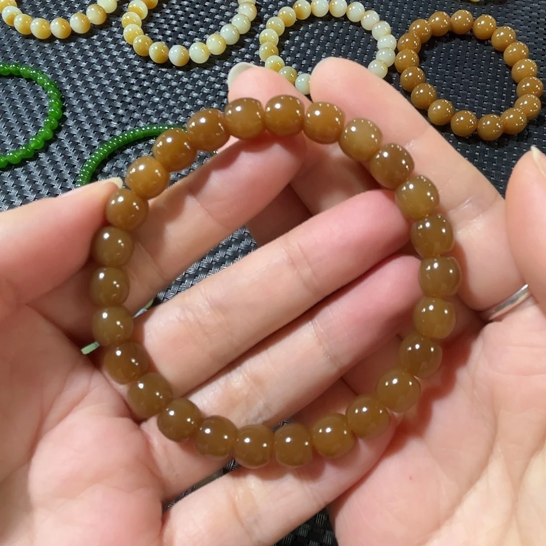 和田玉（糖玉）未镶嵌手链