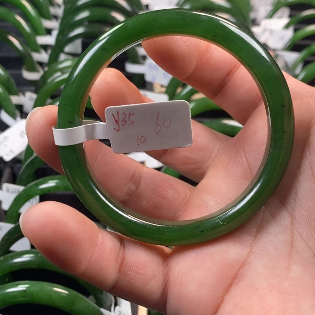 和田玉（碧玉）未镶嵌手镯60