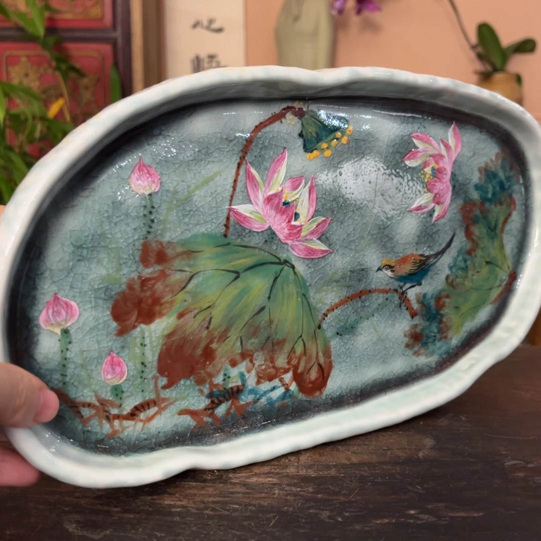 柴烧纯手工手绘陶瓷