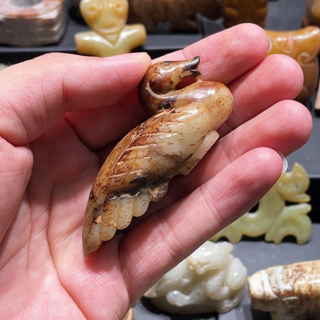 蓦***然和田玉（糖玉）未镶嵌挂件