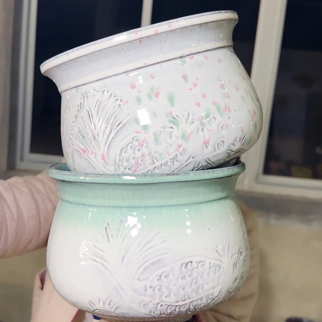 紫砂花盆高15口20