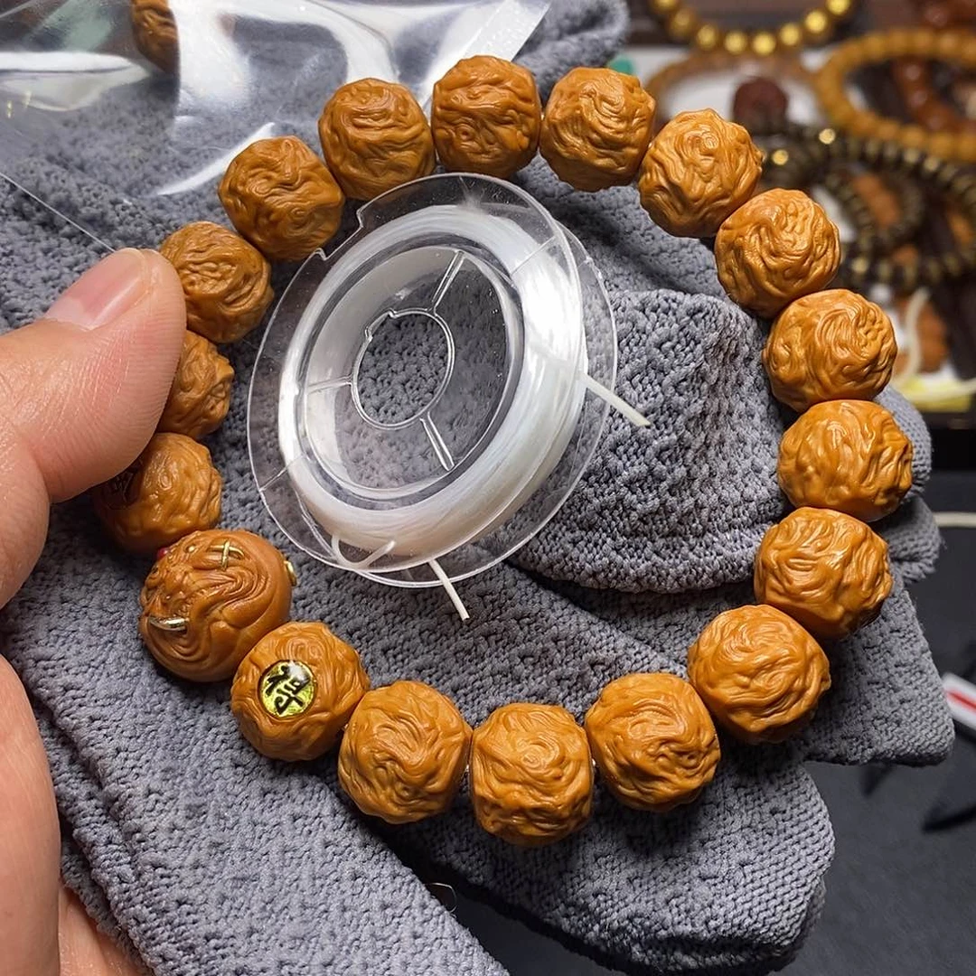 猴头核桃手串全品13-14左右龙蛇之变高配31号