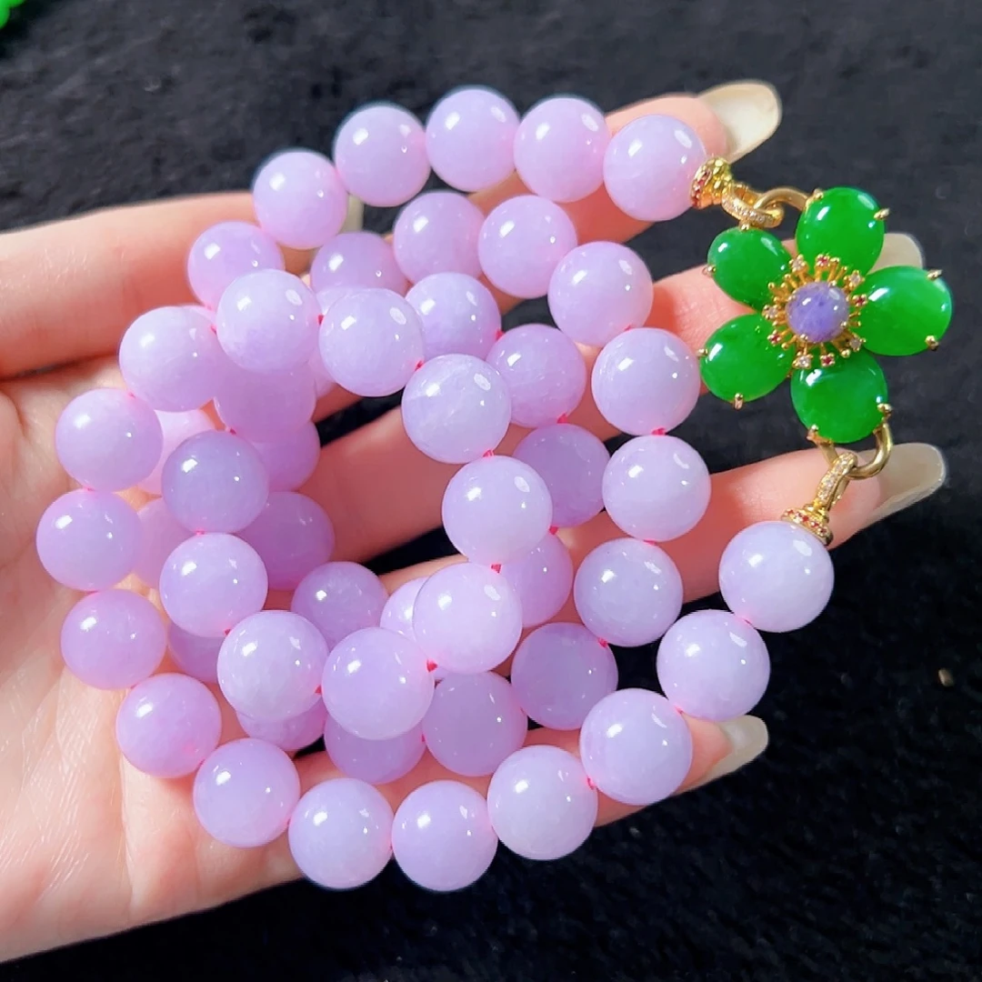 翡翠18K金镶嵌颈饰签收后24小时鉴赏期，过时不退