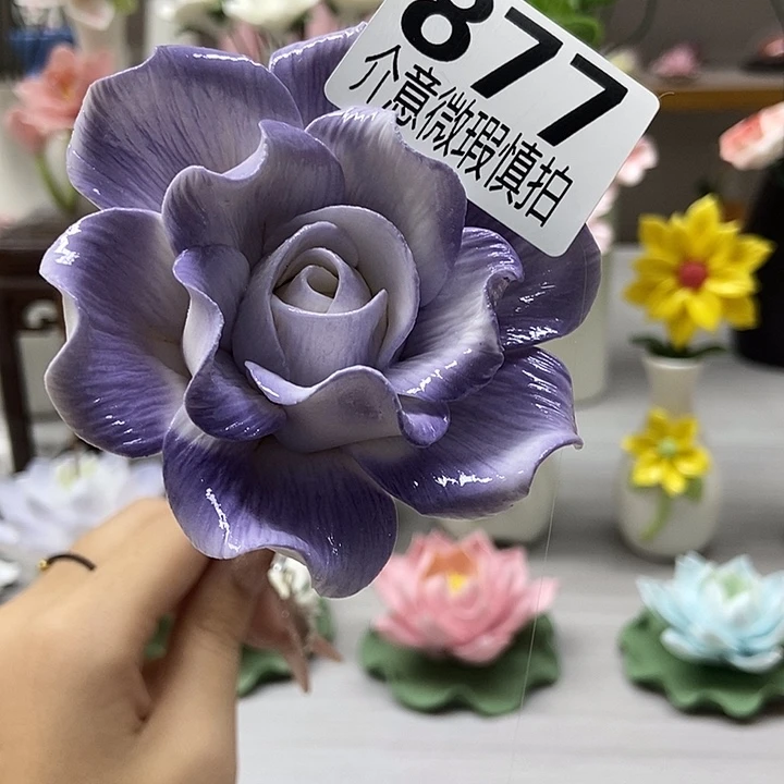 陶瓷纯手工捏花设计