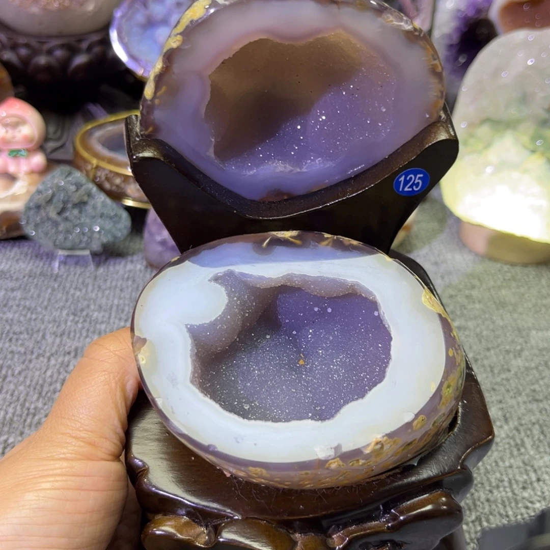 未镶嵌紫晶摆件水晶