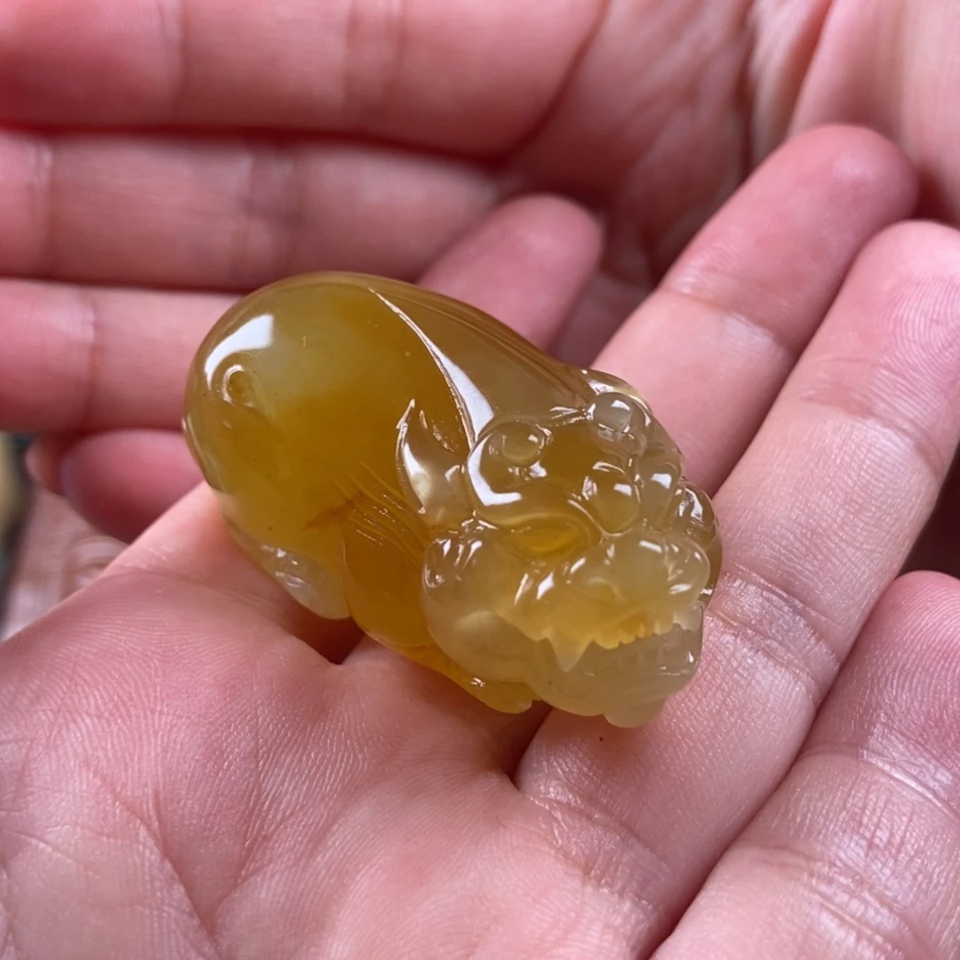 未镶嵌岫玉手把件