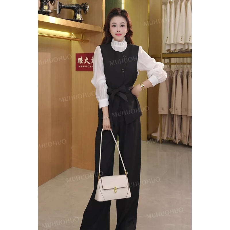 轻熟风优雅时尚减龄i套装气质高腰长袖休闲秋季时尚小众西装