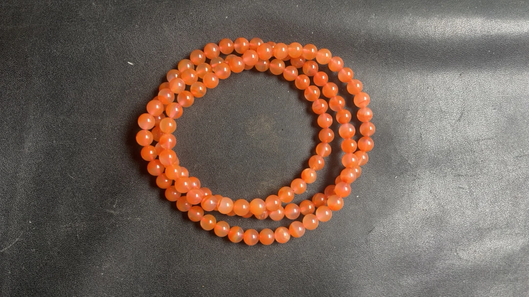 南红卡8左右108颗链子（多样性发货）拍一发一