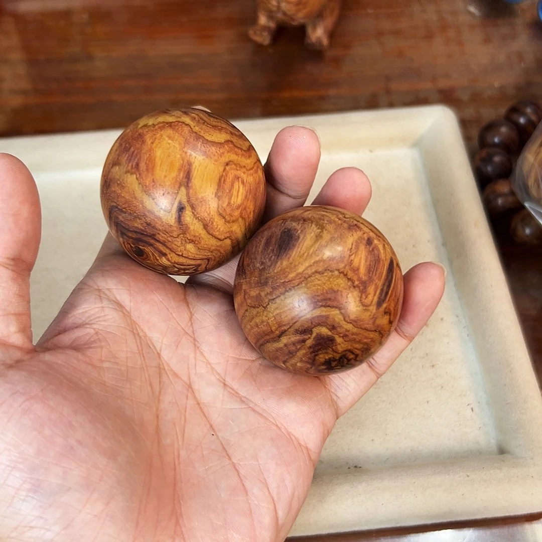 黄花梨/降香黄檀手串/手链50mm低抛手球