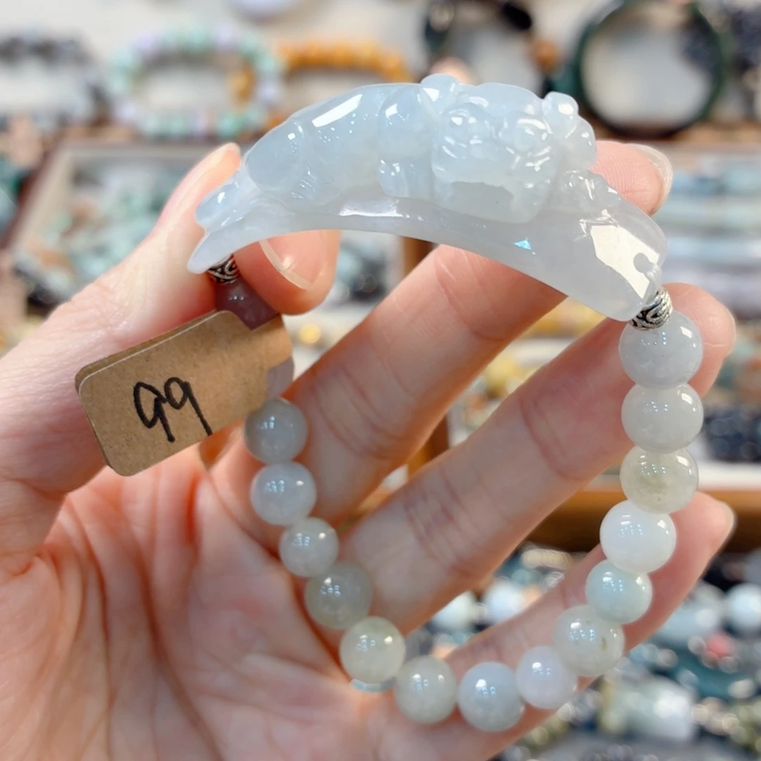 未镶嵌手链翡翠手串