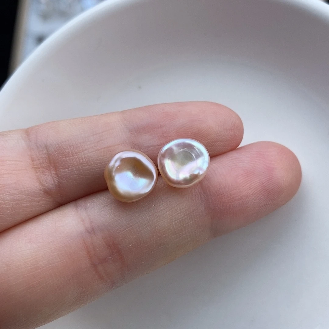 银S925镶嵌淡水珍珠耳钉50